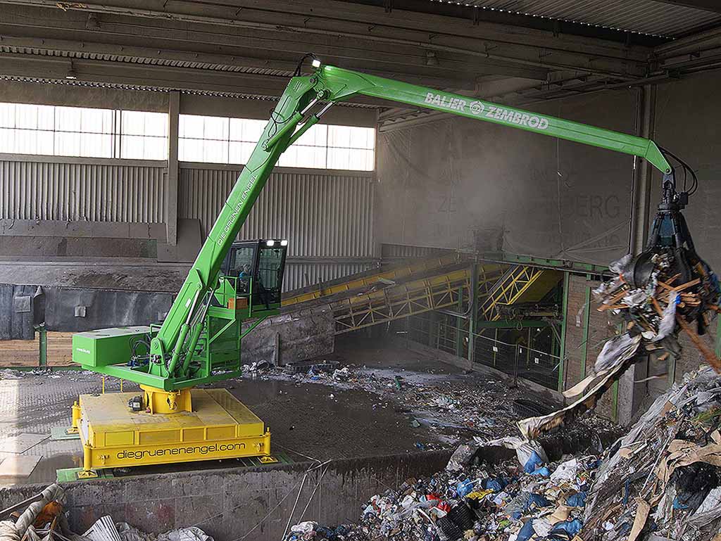 At læse Mærkelig Streng Recycling-Kran SRK / semi-mobil - Baljer & Zembrod - Maschinenbau für die  Holzindustrie